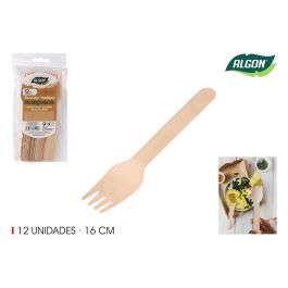 Set de 12 tenedores de madera Algon 16 cm (36 Cajas) Precio: 18.58999956. SKU: B172CS7MFZ