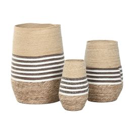 Macetero Urban DKD Home Decor Marron Bicolor 31 x 49 x 31 cm Set de 3 Precio: 51.49999943. SKU: B1GXN97CRL