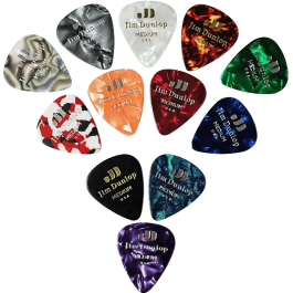 Dunlop Pack Variety Celluloid Medium Púas de Guitarra Calibre Medium Pack 12 Unidades