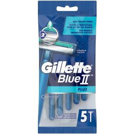 Gillette BLUE II PLUS Cuchillas de Afeitar Desechables para Hombre, Paquete con 5 Unidades Precio: 2.6899994. SKU: B1GE3AZVCJ