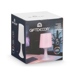 Lámpara RGB Pie Giftdecor 14x26.5x14 cm, Luz RGB USB, Blanco (12 Unidades) Lámpara RGB Pie Giftdecor 14x26.5x14 cm, Luz RGB USB, Blanco (12 Unidades)