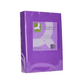 Papel Color Q-Connect Din A4 80 gr Lila Intenso Paquete De 500 Hojas