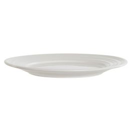 DKD Home Decor Plato Blanco Porcelana 19 x 2 x 19 cm Set de 4 Apto Microondas Lavavajillas