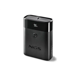 NGS TWIX10 Powerbank 10000mAh Carga Rápida 22.5W Negra Batería Externa Portátil