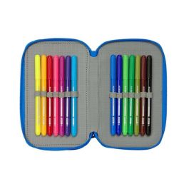 Safta Plumier Triple 37 Pcs Batman Preescolar 12,5x19,5x5,5 cm