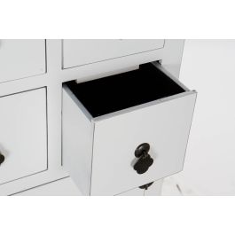 Cajonera Oriental DKD Home Decor Blanco Plateado 27 x 101 x 63 cm Cajonera Oriental DKD Home Decor Blanco Plateado 27 x 101 x 63 cm