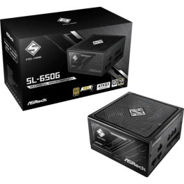 FUENTE ALIMENTACION ASROCK SL-650G,PSU,650W,80 PLUS GOLD,135MM,MODULAR,PCI-E 5.1 (12+4pin)x1,PCI-E (6+2 pin)x3,SATA (5 pin)x9 Precio: 109.50000028. SKU: B1BXHDAHK8