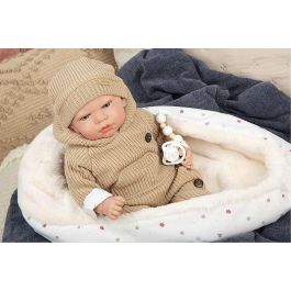 Muñecas Arias Muñeca Reborn Olona Beige con Saco Dormir 40 cm