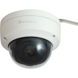 LevelOne FCS-3403 Cámara IP Dome Exterior 4MP H.265 con Visión Nocturna IR y PoE IP67 IK10 para Techo