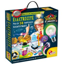 Lisciani Giochi AUC8008324093168 - Genius Science - Juego de Ciencia - Electricidad - 50 Experimentos