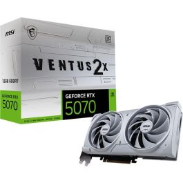 MSI GeForce RTX 5070 VENTUS 2X OC White NVIDIA GeForce RTX 5070 12 GB GDDR7 Tarjeta Gráfica 912-V532-004