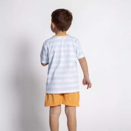 Cerdá Pijama Corto Single Jersey de Bluey para Niños - Talla 4 Años - Color Azul Claro