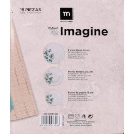 La Mediterranea Vajilla Redonda 18 piezas Colección Imagine (2 Unidades)