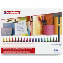 Edding Rotulador de Fibra Caja Metálica 20 Unidades Colores Surtidos Punta Redonda 0,5 mm Precio: 14.58999971. SKU: B1JS7ALZY8