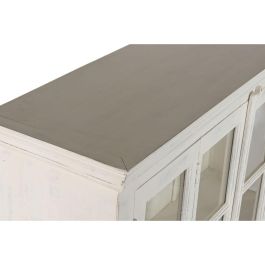 DKD Home Decor Vitrina Balines Nat 2c24 Decape Blanco 270x43x244 cm Teca Mango 8 Puertas