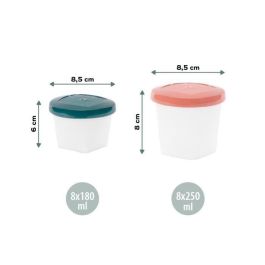 Babymoov Pots de conservación babybols - Lote de 8x180ml + 8x250ml