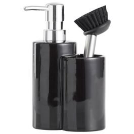 Day Dispensador con Cepillo Surtido Cerámica Plástico Blanco Negro Capacidad 350ml Precio: 7.49999987. SKU: B14BZM9MCE