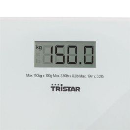 Tristar WG-2419 Báscula de Baño hasta 150kg Cristal de Seguridad Templado Pantalla LCD