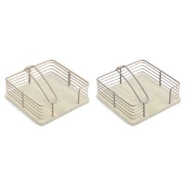 Servilletero Basicos DKD Home Decor Rosa Oscuro Beige 18 x 7 x 18 cm (4 Unidades) Precio: 33.4999995. SKU: B1EDLEVFQW