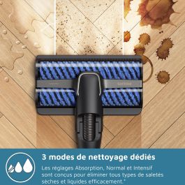 Philips Aspiradora inalámbrica AquaTrio XW9463/11 - Cepillos AquaSpin alta velocidad y sistema de autolimpieza