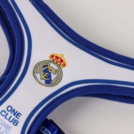 Cerdá Arnés para Perros con Diseño Real Madrid, Talla M-L y Color Azul