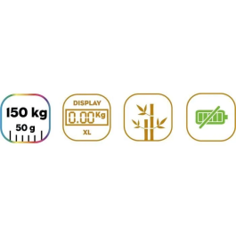 Little Balance Báscula de Baño Automática Kinetic Bambú