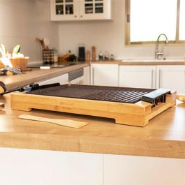 Cecotec 03091 Plancha Asar Grill Eléctrica 2000W, Mixta Antiadherente RockStone, Extraíble Lavavajillas, Bambú Cecotec 03091 Plancha Asar Grill Eléctrica 2000W, Mixta Antiadherente RockStone, Extraíble Lavavajillas, Bambú