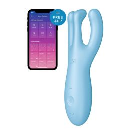 SATISFYER Threesome 4 Vibrador Azul para Mujer Precio: 42.50000007. SKU: SLC-91893
