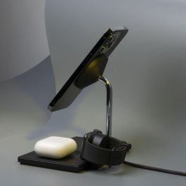 Native Union Snap Cargador Inalámbrico Magnético 3 en 1 Negro con Adaptador de Corriente Universal EU/UK/US