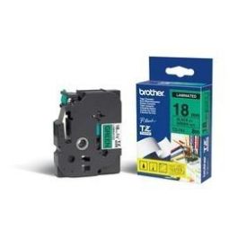 BROTHER Cinta laminada verde/ negro 18mm Precio: 16.89000038. SKU: B1KAZWK6HK