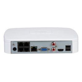 Dahua Grabador de red NVR 4K 4 canales 4 puertos PoE 80Mbps VGA/HDMI H.265 1HDD 1U Dahua Grabador de red NVR 4K 4 canales 4 puertos PoE 80Mbps VGA/HDMI H.265 1HDD 1U