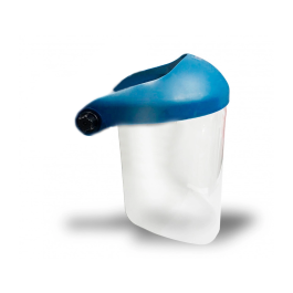 Faru Pantalla para Casco A20C con Visera y Protector Barbilla Azul 200x300 mm Seguridad en el Trabajo
