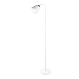 SKD-F020-W Lámpara de Suelo Recta Nórdica Wayne - Compatible Bombilla LED E27 para Salón, Comedor o Dormitorio. Diseño Elegante y Moderno