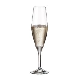 Bohemia Juego de 6 Copas de Champagne Colección Galaxia 210 ml - Juego Completo de Copas para Brindis y Eventos Especiales, 23 cm de Altura (4 Cajas)