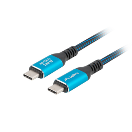 Lanberg CA-CMCM-45CU-0020-BK Cable USB USB 3.2 Gen 2 (3.1 Gen 2) 2 m USB C Negro, Azul Precio: 19.49999942. SKU: B199NA6HLK