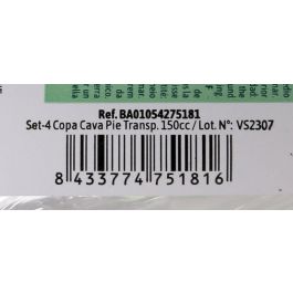 Algon Set de 4 Copas de Cava Transparentes de 150 cc (24 Unidades)