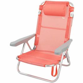Silla playa plegable aluminio 5 posiciones flamingo 48x46x84 cm con cojin y asa. Precio: 36.88999963. SKU: B176LAF9VW