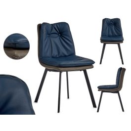 Sillon Azul Respaldo Con Botones Borde Gris Giftdecor 62X85CM (2 Unidades) Precio: 183.79000002. SKU: B1BXMDZPM4