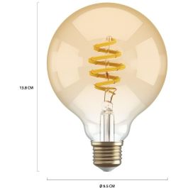 Hombli Bombilla Inteligente Filamento G95 E27 CCT Ámbar Regulable