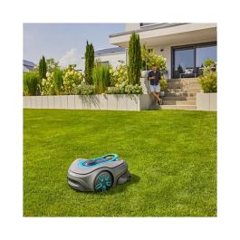 GARDENA Robot Cortacésped smart SILENO free para Áreas de hasta 1200 m², Ancho de Corte 16 cm, con Estación Base y Cable Delimitador