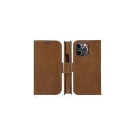 dbramante1928 Lynge Funda Cartera 2-en-1 para iPhone 12/12 Pro 6.1" - Piel Plena Flor Marrón Tan