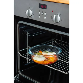Pyrex PYR3426470284547 Juego de 3 Fiambreras de Vidrio Cook & Heat Redondas con Válvulas de Vapor, Aptas para Microondas - 1,1 L