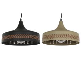 Lampara Techo Moderno DKD Home Decor Negro Crema 35 x 20 x 35 cm (2 Unidades) Lampara Techo Moderno DKD Home Decor Negro Crema 35 x 20 x 35 cm (2 Unidades)