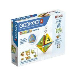 Geomag green super colors 35 piezas magneticas con 1 caja para guardar las piezas