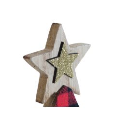 DKD Home Decor Figura Navidad Alpina Rojo Negro Madera 4 x 31 x 11.5 cm