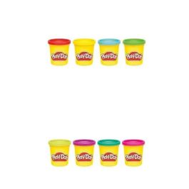 HASBRO Play-Doh Pack de 4 Botes de Plastilina Colores Surtidos para Niños | Edad Mínima 3 Años