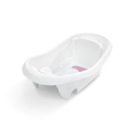Ingenuity ING00129144171387 Bañera Deluxe Rosa con Hamaca para Bebé, de 0 a 3 años
