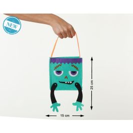 Bolsa Halloween Azul Grande con Diseño de Monstruo y Asa para Caramelos - 25 cm para Niños Precio: 1.49999949. SKU: B16V9YKJMP