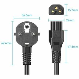 Cable de Alimentación Vention ZCKBAC 1,8 m Precio: 4.49999968. SKU: B1ELG7BVSP