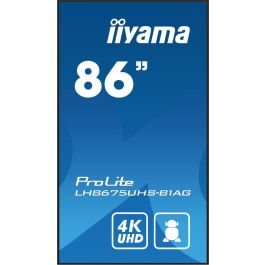 Monitor Iiyama 86" (LH8675UHS-B1AG) 3840X2160 / 4K Uhd / 24/7 / 500 Cd/M / 8Ms / Dp / 3Xhdmi / Micro Sd Slot / E-Share /Iisignage 2 / Rj45 / Sdm Slot Pc / Android 11.0 / Vesa 600X400 Monitor Iiyama 86" (LH8675UHS-B1AG) 3840X2160 / 4K Uhd / 24/7 / 500 Cd/M / 8Ms / Dp / 3Xhdmi / Micro Sd Slot / E-Share /Iisignage 2 / Rj45 / Sdm Slot Pc / Android 11.0 / Vesa 600X400